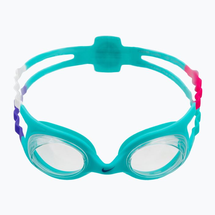 Παιδικά παιδικά γυαλιά κολύμβησης Nike Easy Fit πλυμένα πετρόλ NESSB166-339 2