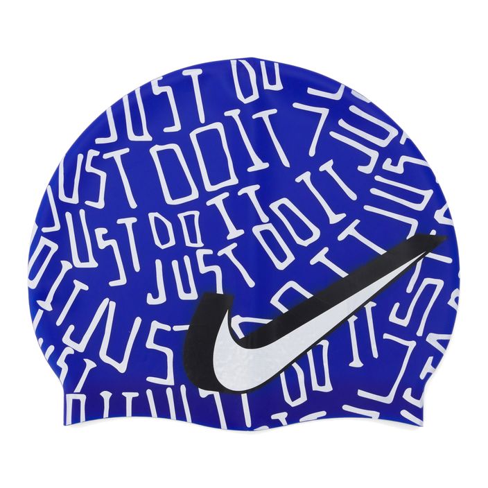 Nike Jdi Scribble Graphic 2 καπέλο για κολύμπι μπλε NESSC159-418 2