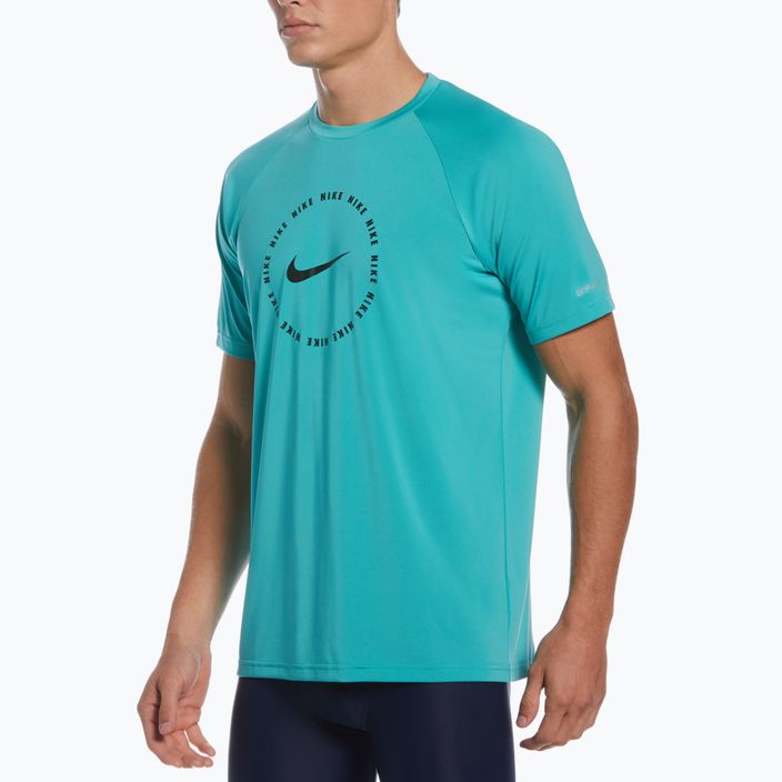Ανδρικό μπλουζάκι προπόνησης Nike Ring Logo τυρκουάζ NESSC666-339 8