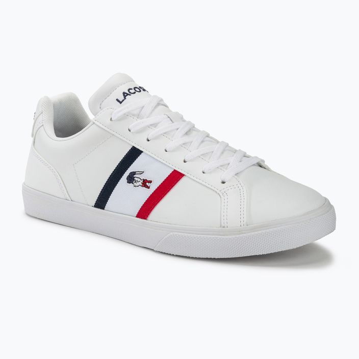 Lacoste ανδρικά παπούτσια 45CMA0055 λευκό/ναυτικό/κόκκινο