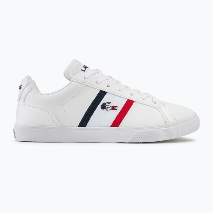 Lacoste ανδρικά παπούτσια 45CMA0055 λευκό/ναυτικό/κόκκινο 2