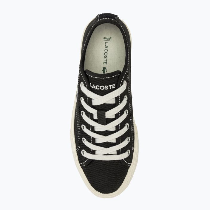 Lacoste γυναικεία παπούτσια 47CFA0006 μαύρο / υπόλευκο 5