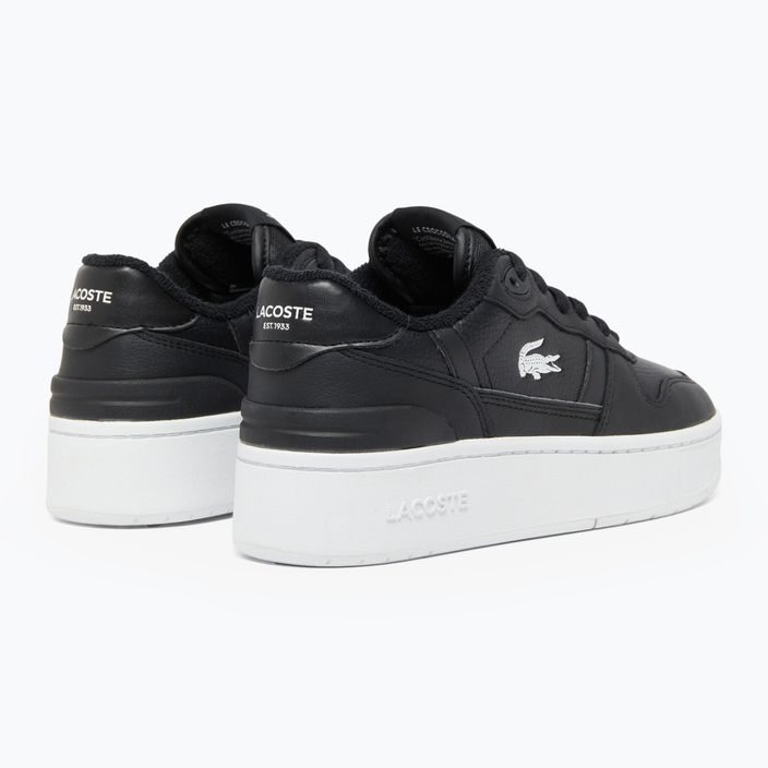 Lacoste γυναικεία παπούτσια T-Clip Platform μαύρο/λευκό 3