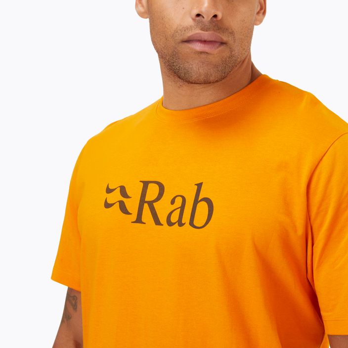 Ανδρικό t-shirt Trekking Rab Stance Logo SS πορτοκαλί QCB-08-SUN-SML 3