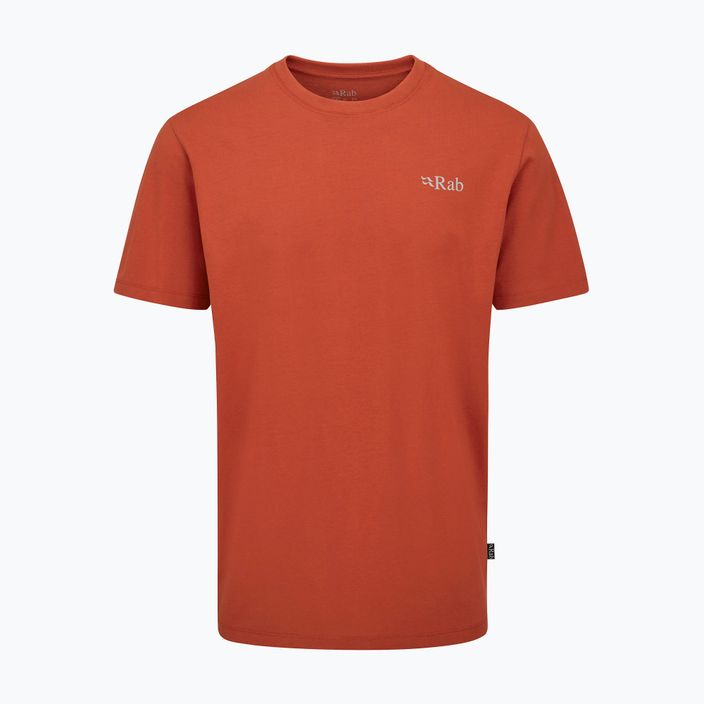 Ανδρικό μπλουζάκι Rab Stance Mountain Peak red clay t-shirt 6