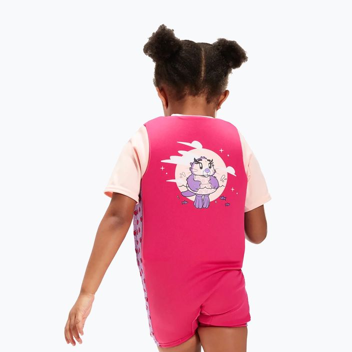 Speedo Παιδική εμπριμέ φόρμα για κολύμβηση ροζ 8-1225814683 5
