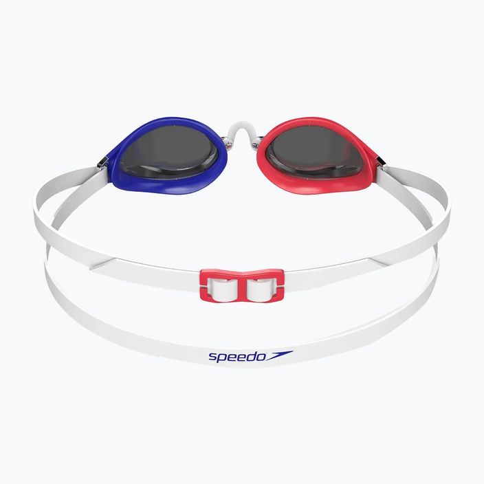 Speedo Fastskin Speedsocket 2 Mirror κόκκινα/λευκά/μπλε γυαλιά κολύμβησης 3