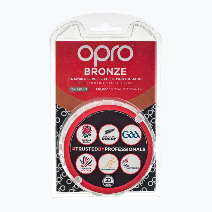 Opro Bronze λευκό προστατευτικό σαγονιού