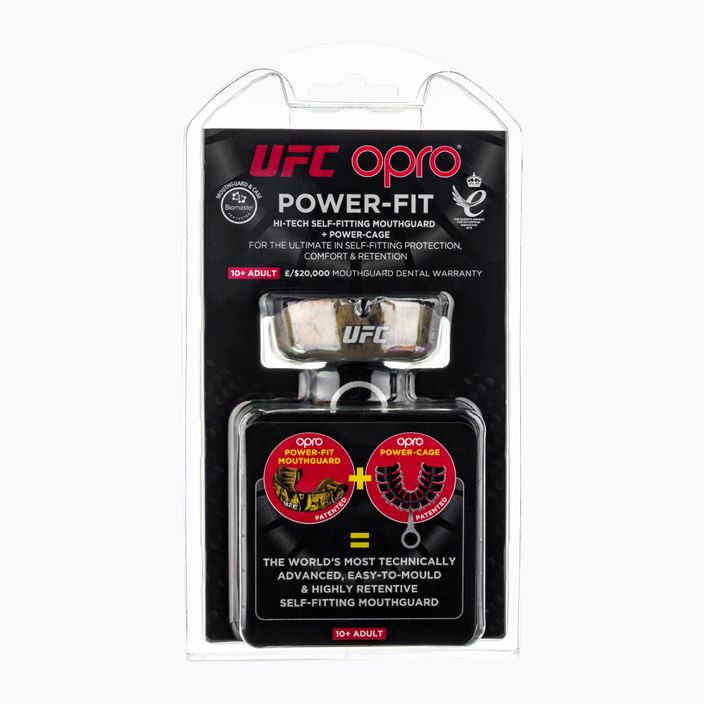 Opro Power Fit UFC προστατευτικό σαγονιού μαύρο και χρυσό