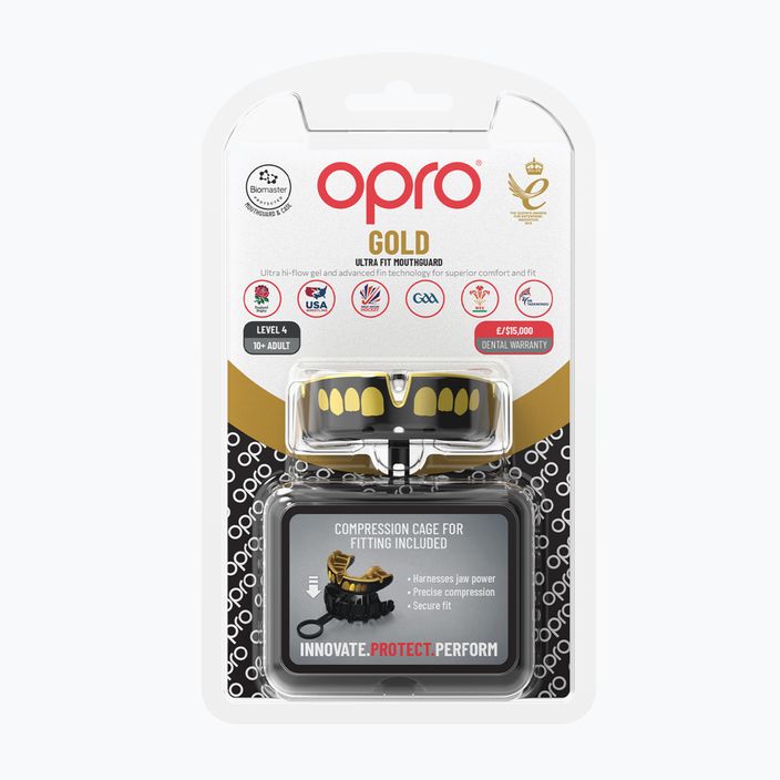 Opro Gold GEN5 μαύρο/χρυσό προστατευτικό σιαγόνας 2