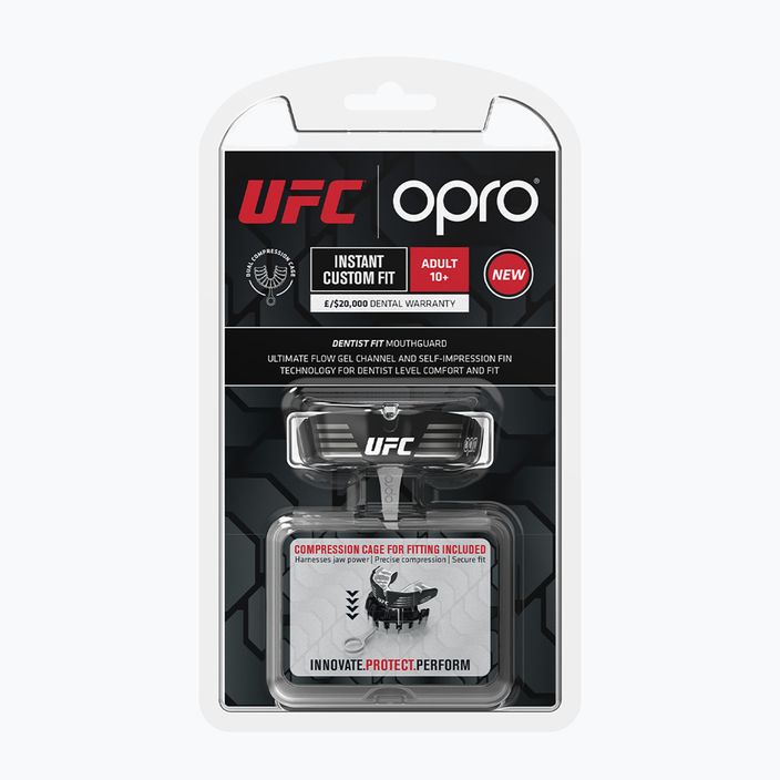Opro UFC Instant Custom Fit προστατευτικό σαγονιού μαύρο και άσπρο 8496-CUSTOM 2