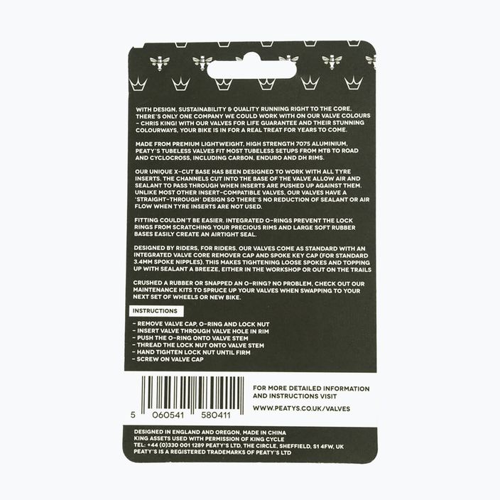 Peaty's X Chris King Mk2 Tubeless Valves βαλβίδες presta σετ βαλβίδων PTV2-42-EMR-12 πράσινο 83772 3