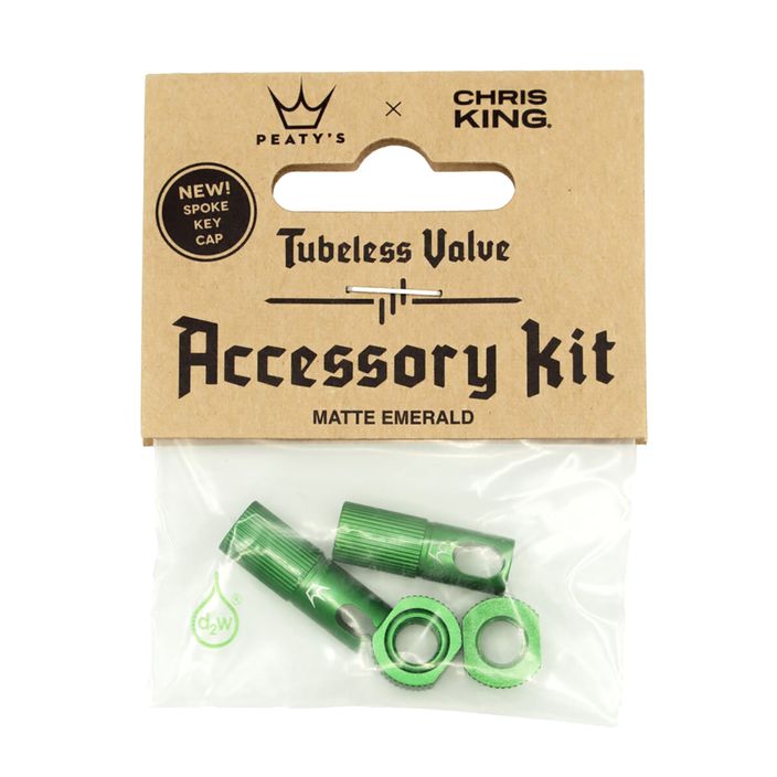 Peaty's X Chris King Mk2 Tubeless Valves Accessory Kit καπάκι βαλβίδας ελαστικού ποδηλάτου πράσινο 83800 2