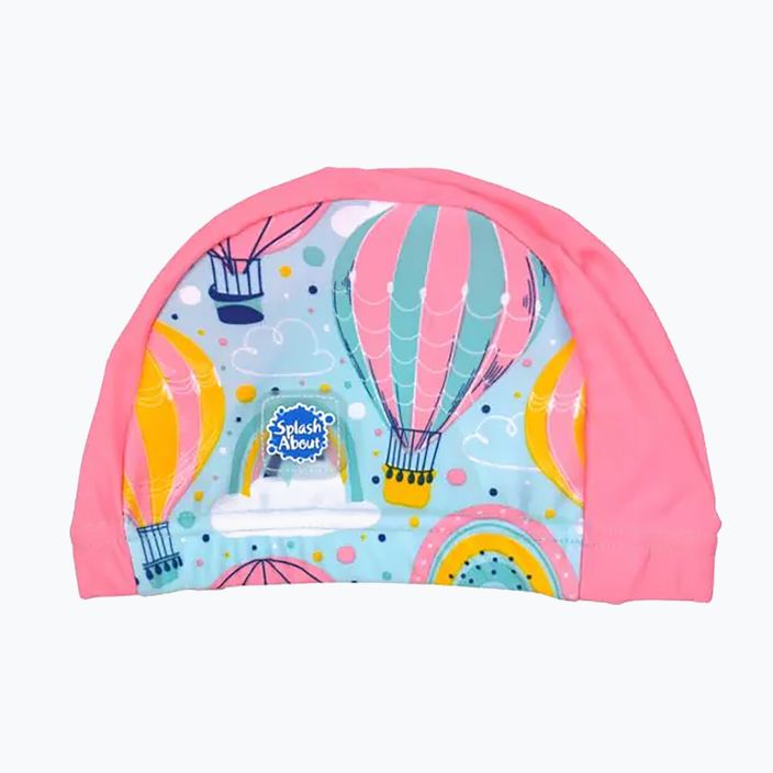 Παιδικό καπέλο για κολύμπι Splash About Arka Μπαλόνια ροζ SHUA0 4