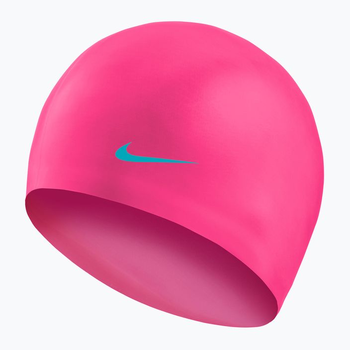 Nike Solid Silicone παιδικό σκουφάκι κολύμβησης ροζ TESS0106-670 2