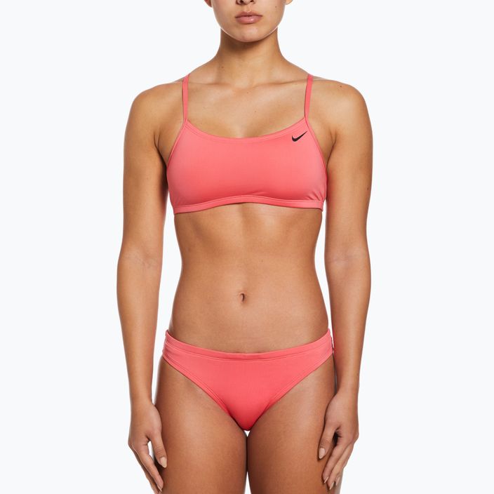 Γυναικείο διμερές μαγιό Nike Essential Sports Bikini ροζ NESSA211-683