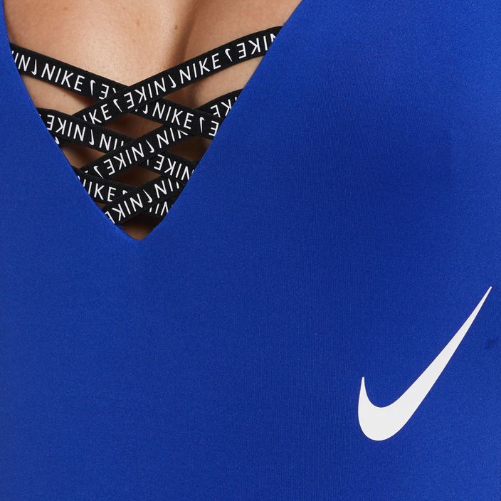 Nike Sneakerkini U-Back γυναικείο ολόσωμο μαγιό μπλε NESSC254-418 7