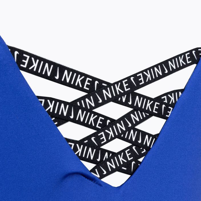 Nike Sneakerkini U-Back γυναικείο ολόσωμο μαγιό μπλε NESSC254-418 4