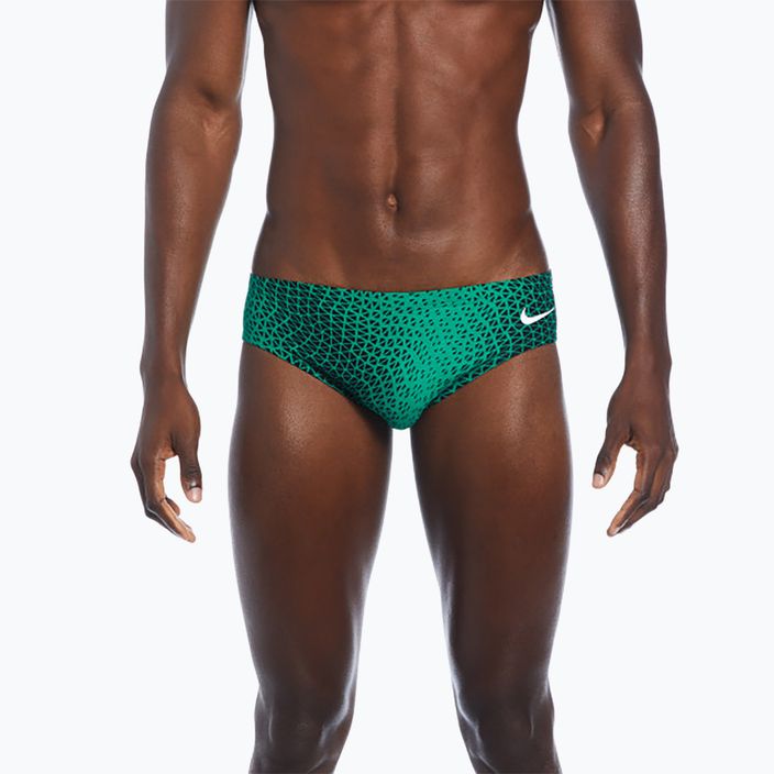 Ανδρικά μαγιό Nike Hydrastrong Delta Brief court green swim briefs
