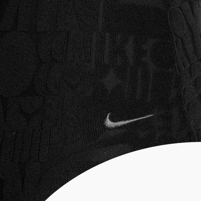 Nike Retro Flow Terry γυναικείο ολόσωμο μαγιό μαύρο 3