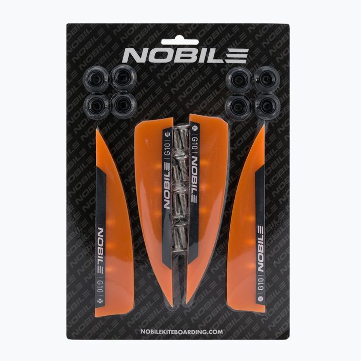 Nobile 15 Fin G10 πτερύγια kiteboard (4 τεμ.) πορτοκαλί NBL-F15-G10