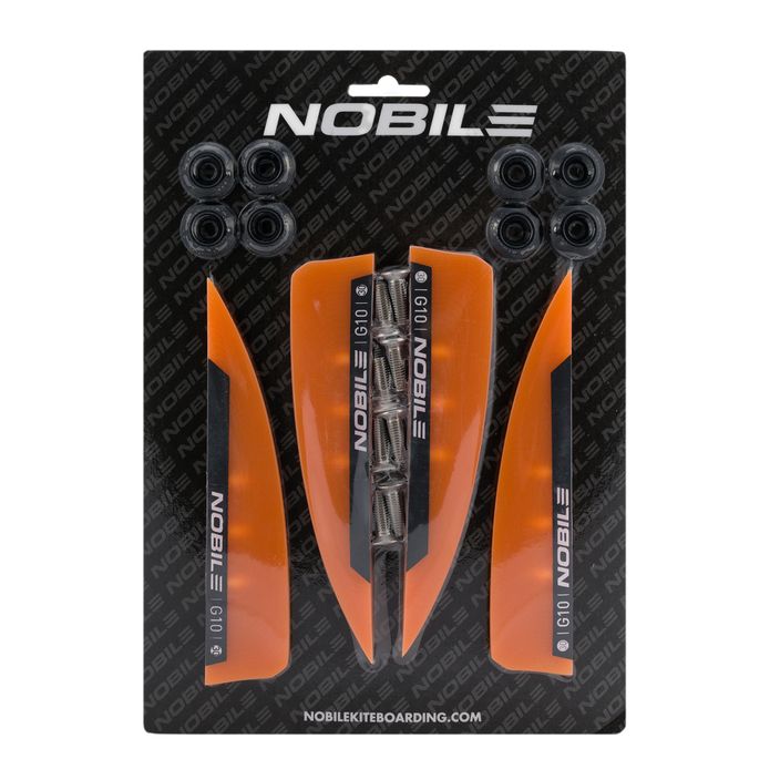 Nobile 15 Fin G10 πτερύγια kiteboard (4 τεμ.) πορτοκαλί NBL-F15-G10 2
