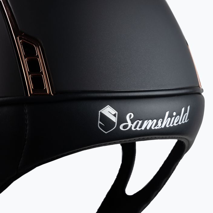 Samshield Miss Shield Shadowmatt κράνος ιππασίας ροζ χρυσό, μαύρο 3125659493526 6