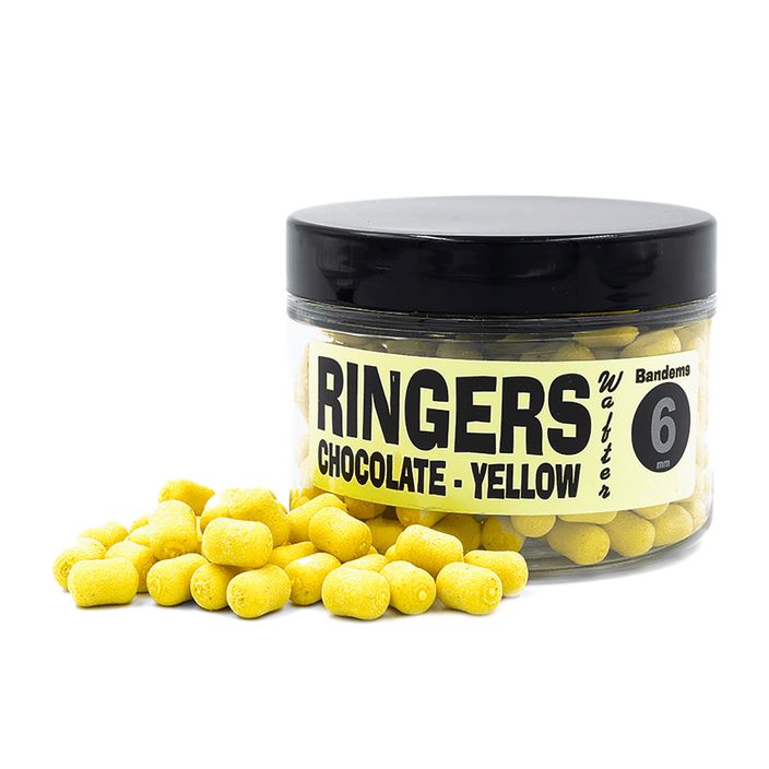 Αγκίστρι δολωμάτων δαχτυλιδιών Ringers Κίτρινο Wafters Σοκολάτα 6mm 150ml PRNG77 2