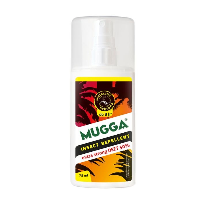 Σπρέι απωθητικό κουνουπιών και κροτώνων Mugga Spray DEET 50% 75 ml 2