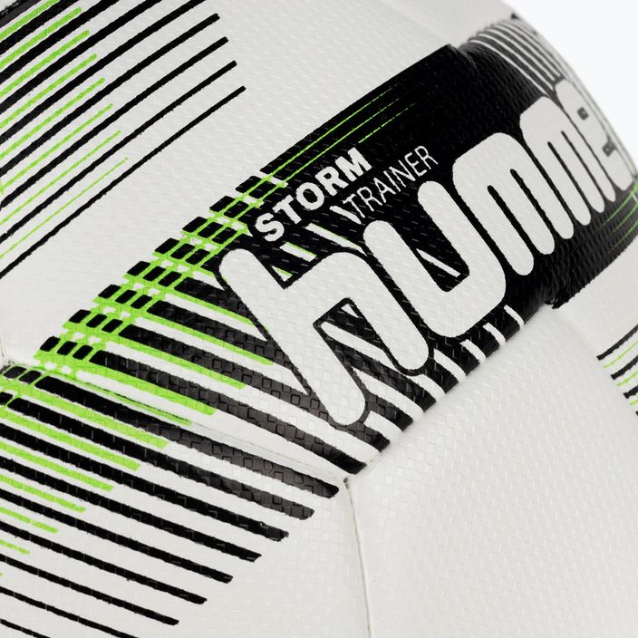 Hummel Storm Trainer FB ποδοσφαίρου λευκό/μαύρο/πράσινο μέγεθος 5 3