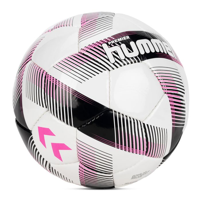 Hummel Premier FB ποδοσφαίρου λευκό/μαύρο/ροζ μέγεθος 5 2