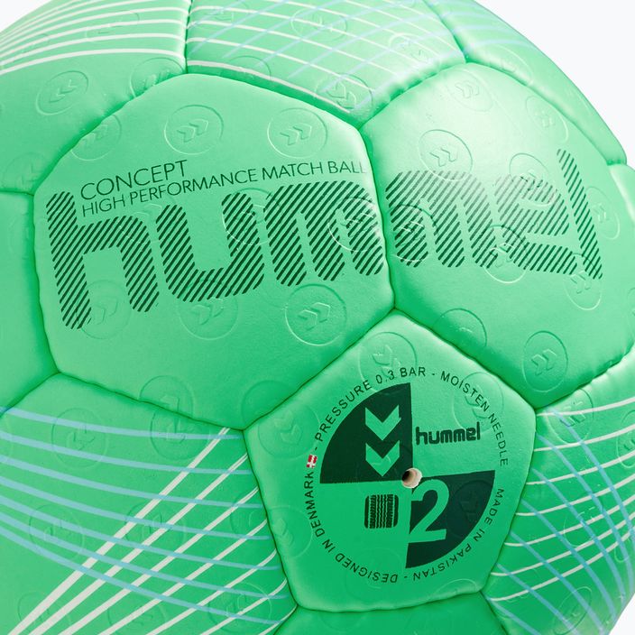 Hummel Concept HB χάντμπολ πράσινο/μπλε/λευκό μέγεθος 2 3