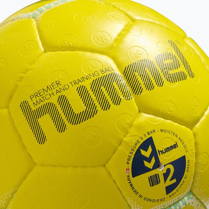 Hummel Premier HB χάντμπολ κίτρινο/λευκό/μπλε μέγεθος 3 3