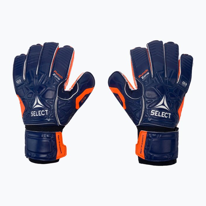 Παιδικά γάντια τερματοφύλακα SELECT 03 Youth V21 μπλε και πορτοκαλί 500056