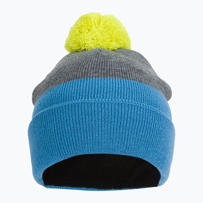 Χρώμα Παιδικό καπέλο σκούφος Χρωματιστό χειμερινό καπέλο μπλε-γκρι 740805 2