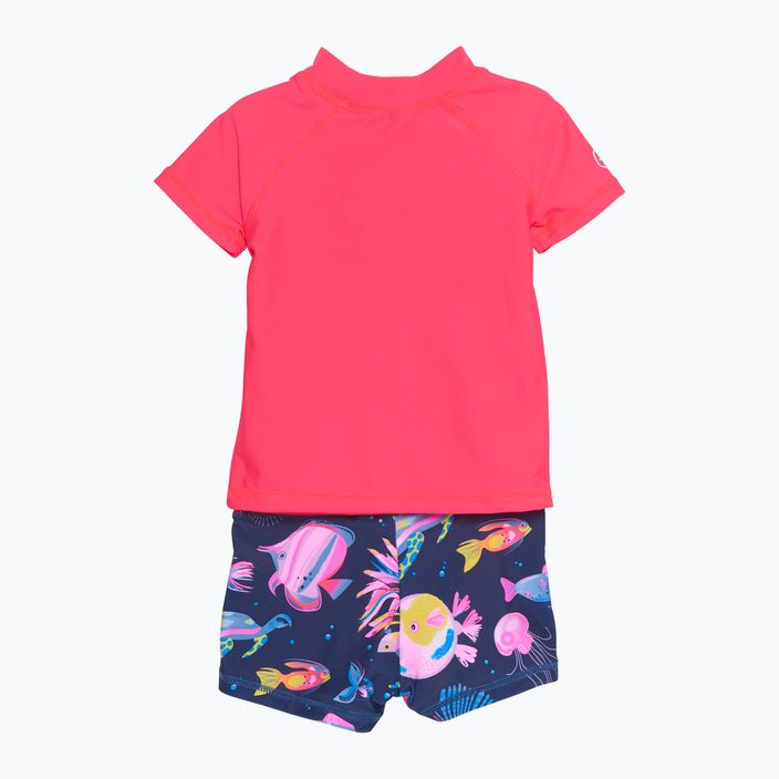 T-shirt + σορτς κολύμβησης Color Παιδικό σετ ροζ CO7200895380 2