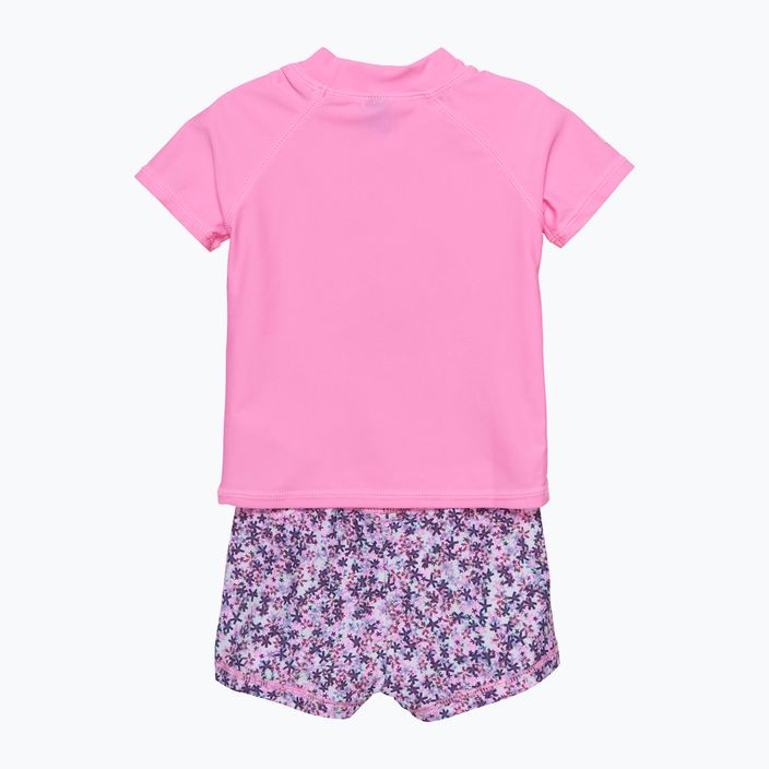 T-shirt + σορτς κολύμβησης Color Παιδικό σετ ροζ CO7200895708 2