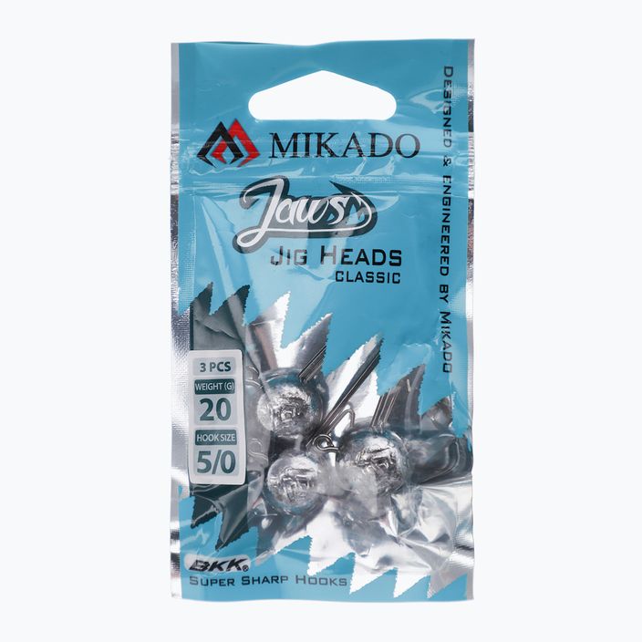 Mikado Jaws Classic jig head 12g 3pcs μαύρο OMGJC-12