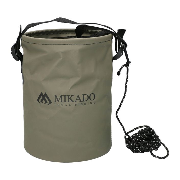 Mikado πτυσσόμενος κουβάς ψαρέματος με σπάγκο πράσινο AMC-021 2