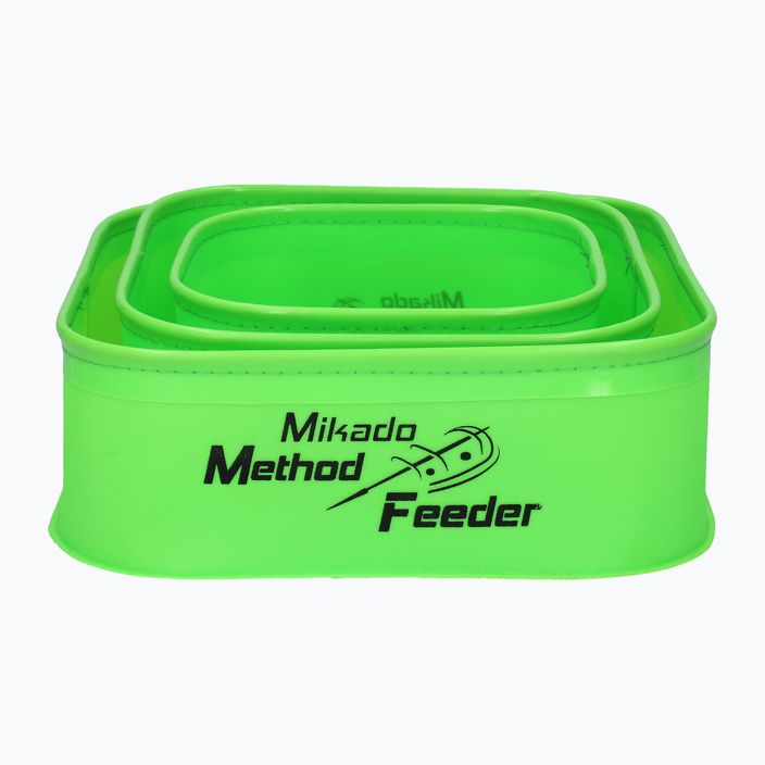 Mikado Eva Method Feeder δοχεία για groundbait 007 3 τεμάχια πράσινο UWI-MF-007-SET