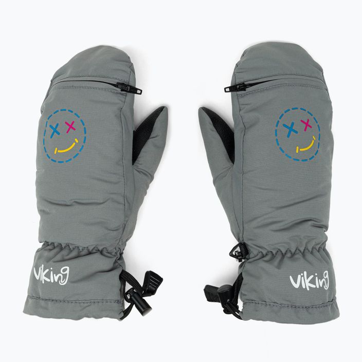 Παιδικά γάντια σκι Viking Smaili γκρι 125/21/2285/08 2