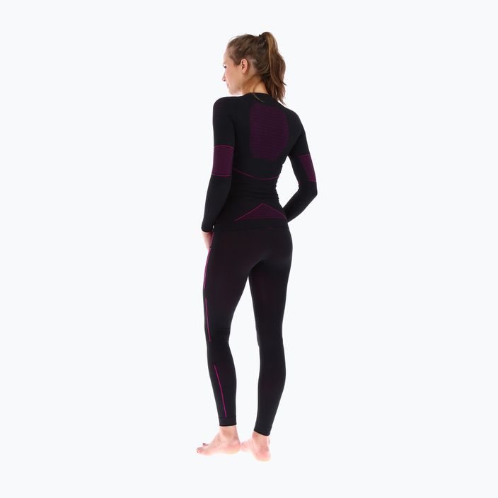 Γυναικείο θερμικό T-shirt Viking Etna μαύρο/ροζ 500/21/3091 2