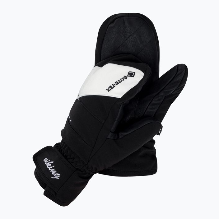 Γυναικεία γάντια σκι Viking Sherpa GTX Mitten Ski μαύρο και άσπρο 150/22/0077/01