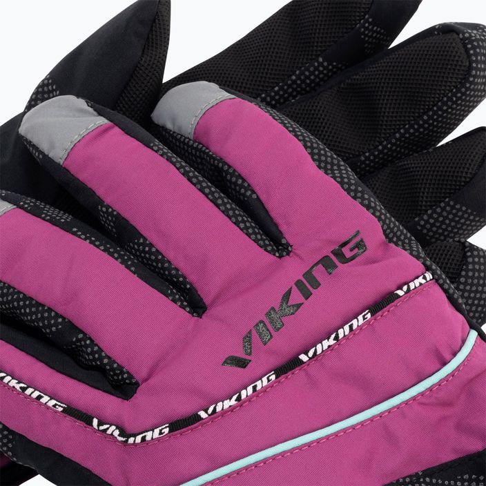Παιδικά γάντια σκι Viking Mate ροζ 120/19/3322 4