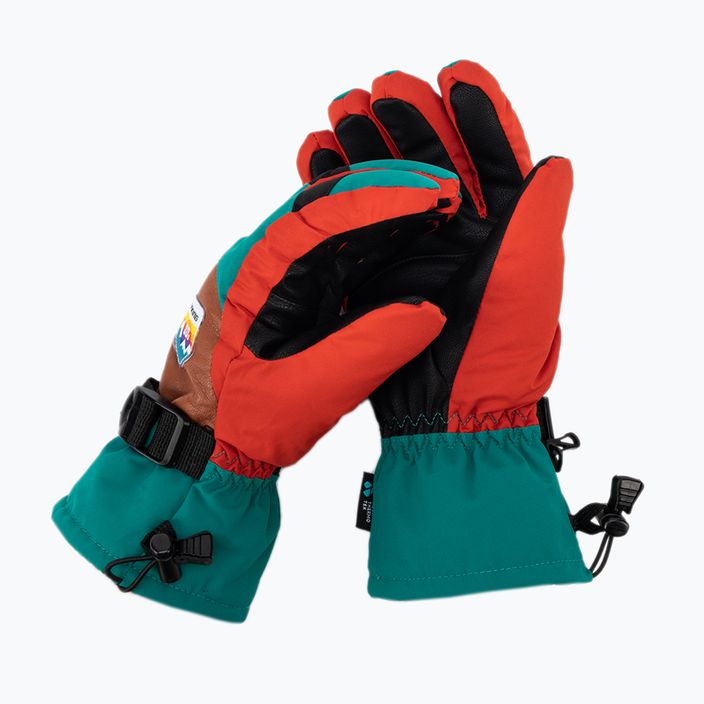 Viking Brother Louis ανδρικά γάντια σκι πράσινα/κόκκινα 110/24/6226