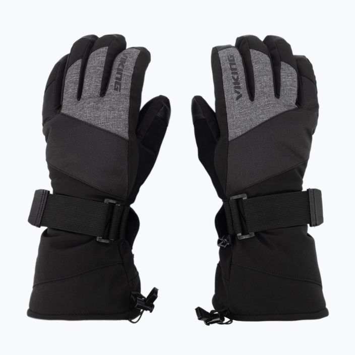 Γυναικεία γάντια σκι Viking Eltoro μαύρο/γκρι 161/24/4244 3