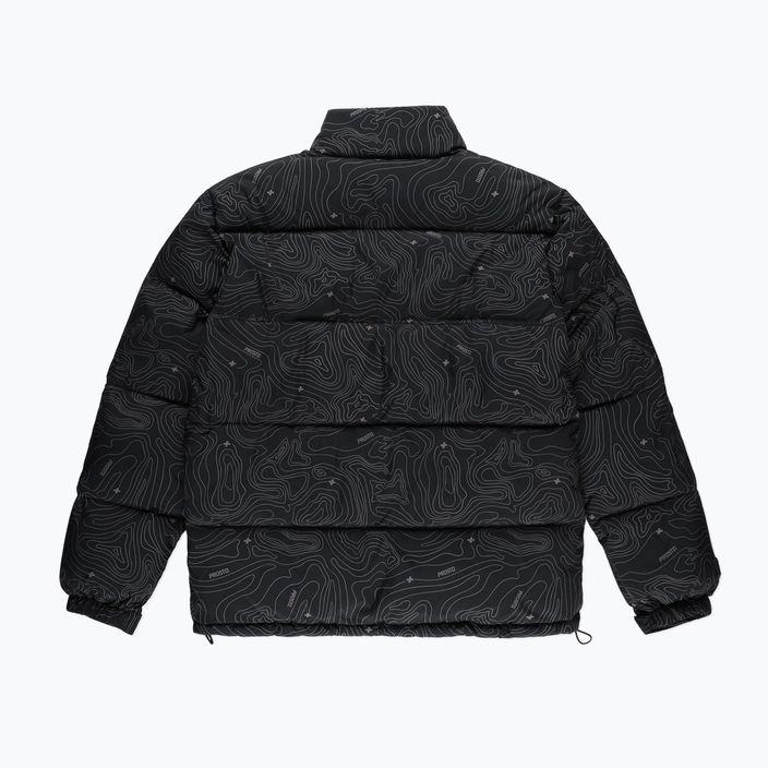 Ανδρικό μπουφάν PROSTO Puff Pattern down jacket μαύρο KL222MOUT1052 3