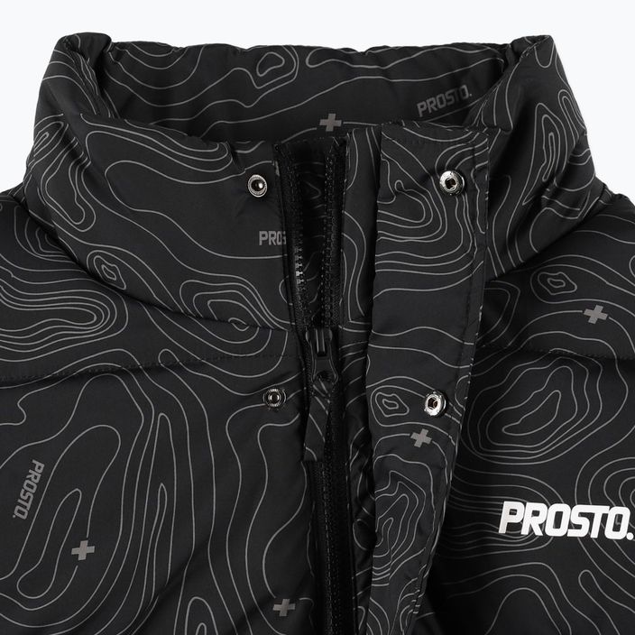 Ανδρικό μπουφάν PROSTO Puff Pattern down jacket μαύρο KL222MOUT1052 4