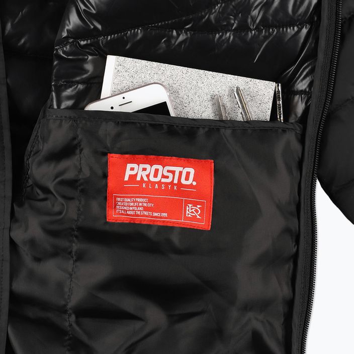 Ανδρικό χειμερινό μπουφάν PROSTO Ultralight μαύρο 6