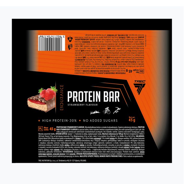 Trec Endu Protein Bar 45g φράουλα TRE/1053 2
